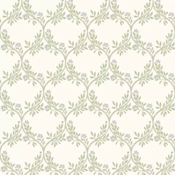 Arber Lattice Trellis 02 - Green Wallcovering | Nina Campbell