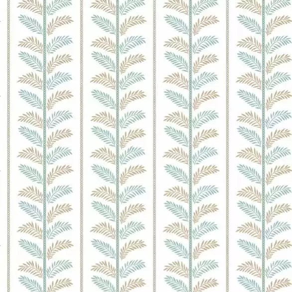 Plumier Stripe 01 - Blue Wallcovering | Nina Campbell