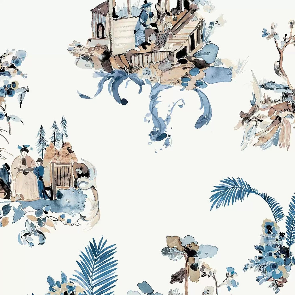 DWCY-900461 Toile Chinoise 03 Blue designer-wallcoverings-los-angeles