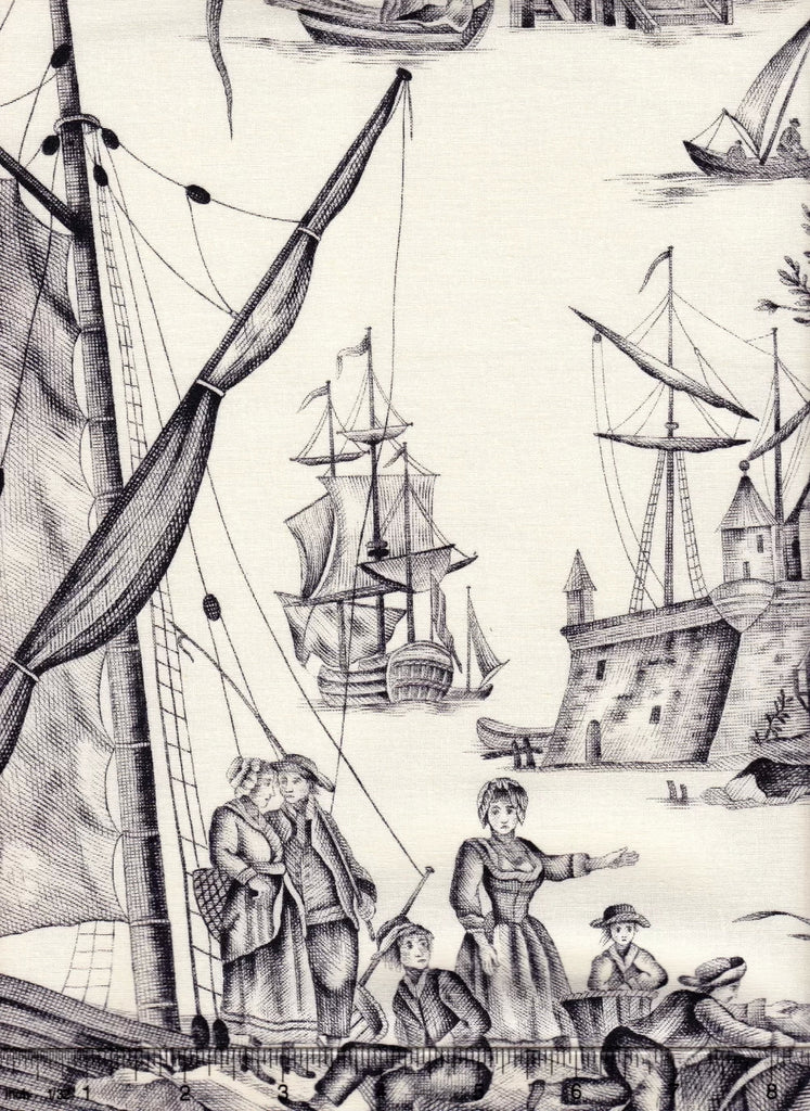 Les Pecheurs Toile, Noir