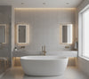 Novasuede™ Fabric & Wallcovering - Blank Slate - bathroom room setting
