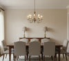 Novasuede™ Fabric & Wallcovering - Blush Rose - dining room room setting