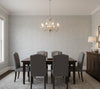 Novasuede™ Fabric & Wallcovering - Cement - dining room room setting