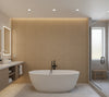 Novasuede™ Fabric & Wallcovering - Dusty Ranch - bathroom room setting