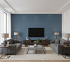 Novasuede™ Fabric & Wallcovering - Dusty Teal - living room room setting