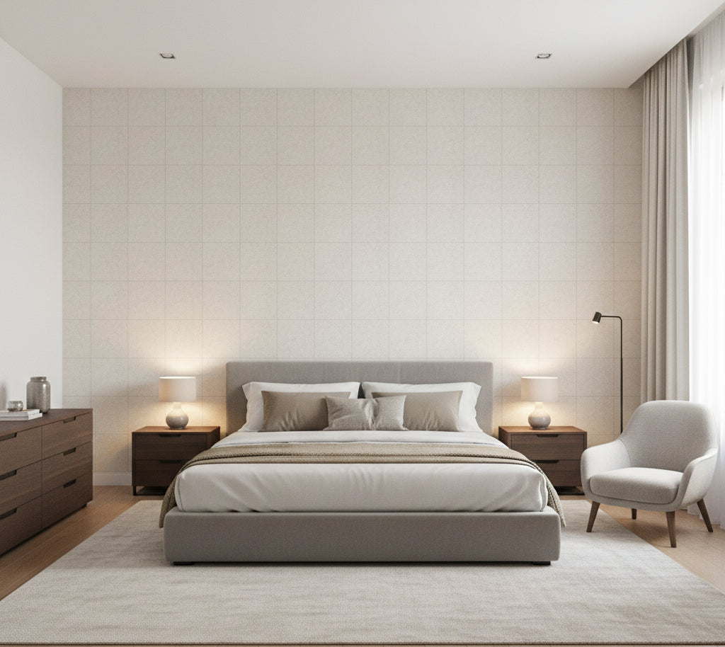 Novasuede™ Fabric & Wallcovering - Kiva - bedroom room setting