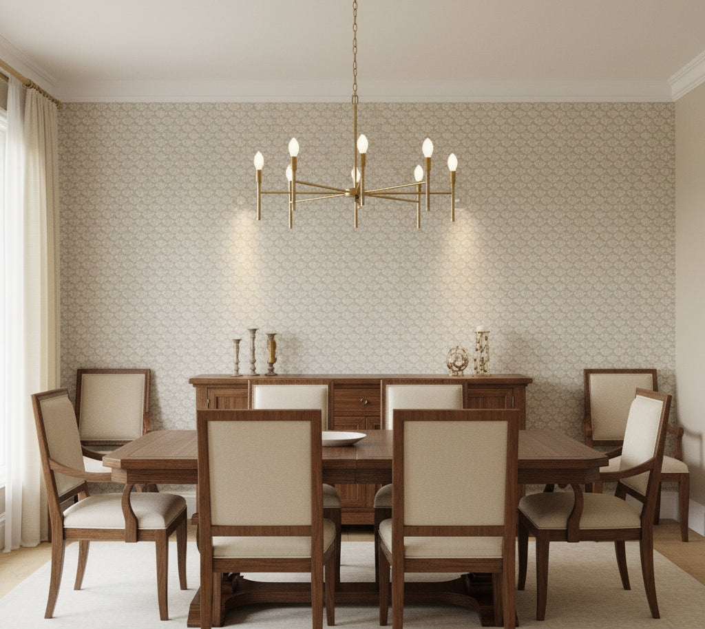 Novasuede™ Fabric & Wallcovering - Kiva - dining room room setting