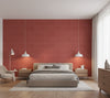 Novasuede™ Fabric & Wallcovering - Lipstick - bedroom room setting