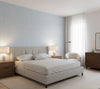 Novasuede™ Fabric & Wallcovering - Pastel Blue - bedroom room setting
