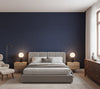 Novasuede™ Fabric & Wallcovering - Royal Blue - bedroom room setting