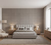 Novasuede™ Fabric & Wallcovering - Shale - bedroom room setting