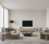 Novasuede™ Fabric & Wallcovering - Snow - living room room setting