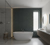 Novasuede™ Fabric & Wallcovering - Spruce - bathroom room setting