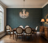 Novasuede™ Fabric & Wallcovering - Spruce - dining room room setting