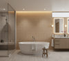 Novasuede™ Fabric & Wallcovering - Terracotta - bathroom room setting
