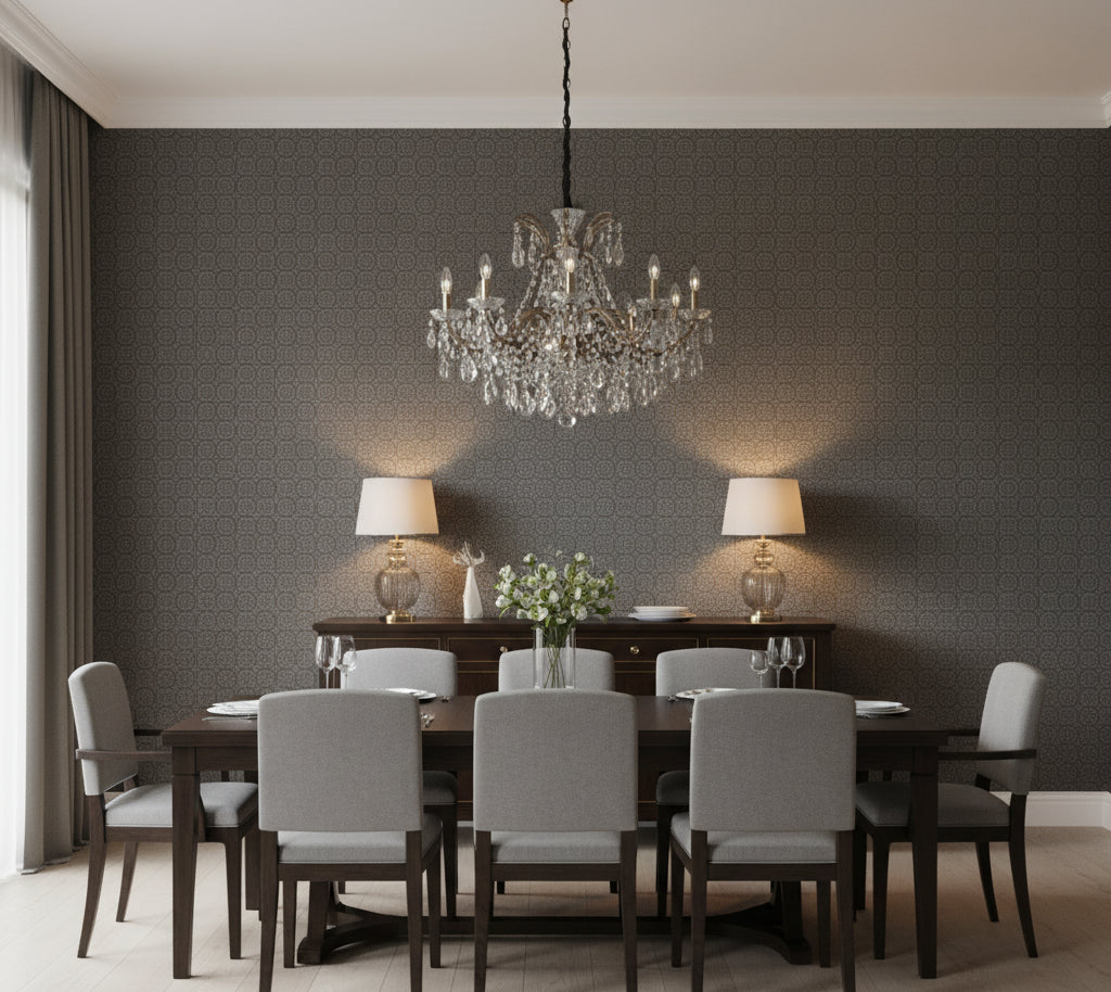 Novasuede™ Fabric & Wallcovering - Thistle - dining room room setting