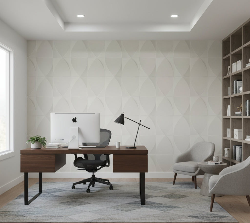 Novasuede™ Fabric & Wallcovering - Tusk - office room setting