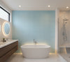 Novasuede™ Fabric & Wallcovering - Verdigris - bathroom room setting