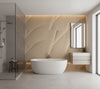 Novasuede™ Fabric & Wallcovering - Wheat - bathroom room setting