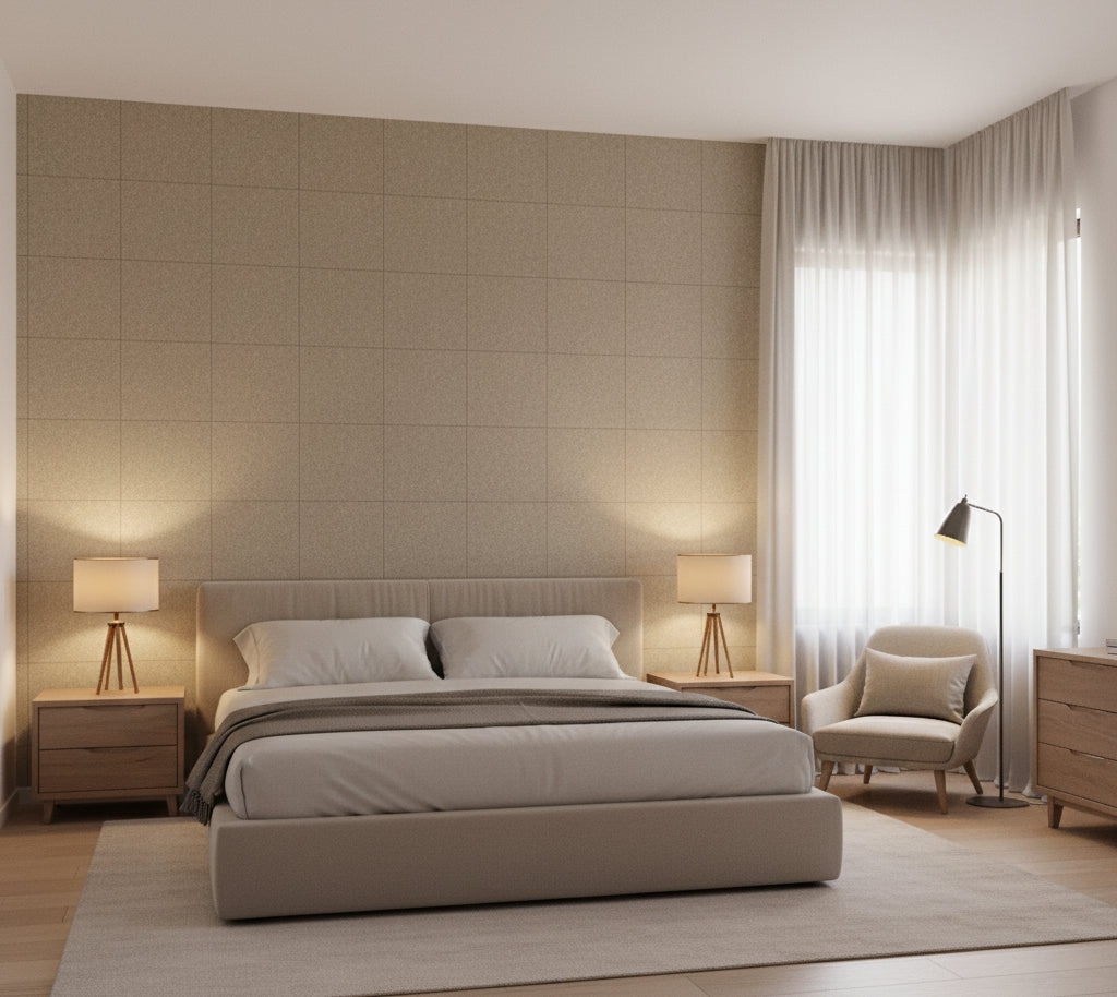 Novasuede™ Fabric & Wallcovering - Woodland - bedroom room setting