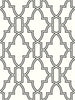 Malibu PS Black and White Tile Trellis Contemporary Lattice - Black & White | Peel and Stick Removable Wallpaper