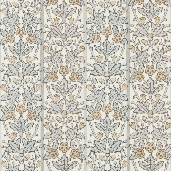 Oak & Blossom Mineral Blue/Linen | Morris & Co.