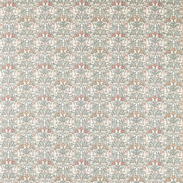 Oak & Blossom Umber/Mineral Blue | Morris & Co.