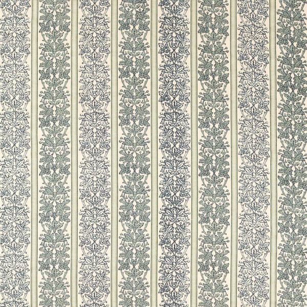 Oak & Blossom Weave Green Indigo | Morris & Co.