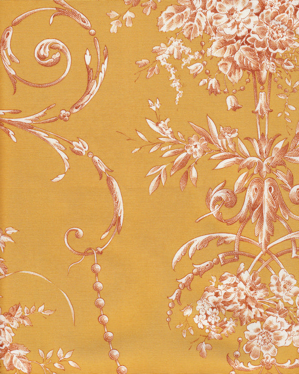 Diva Poplin, Ochre Wallcoverings | Charles Burger