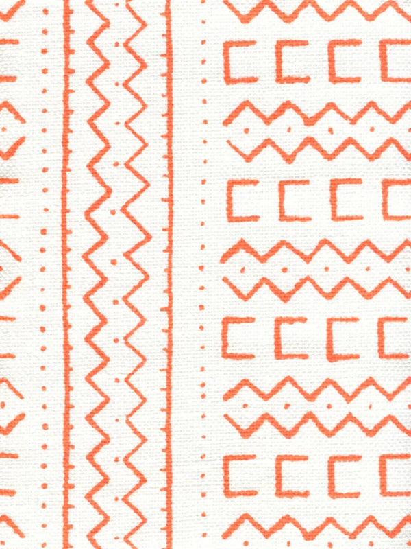 Orange on Oyster Wallcoverings | Alan Campbell