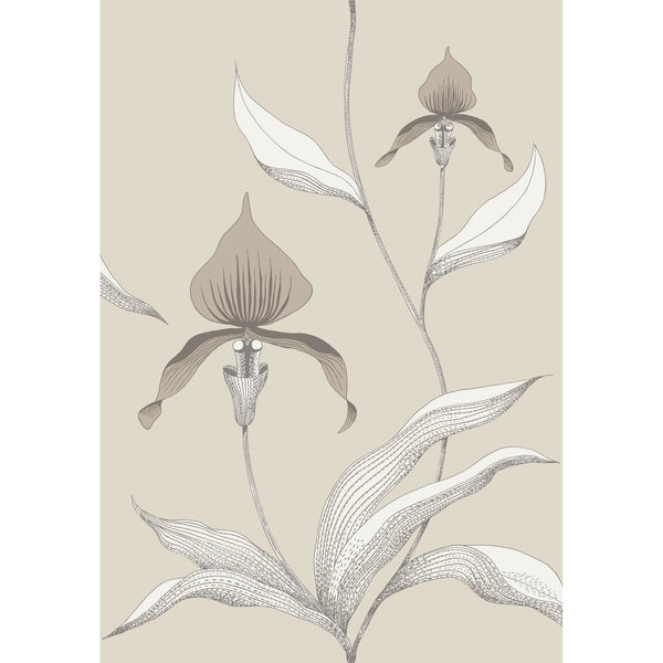Orchid - Linen/White Wallcovering | Phillipe Romano