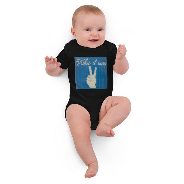Take it Easy Organic Cotton Baby Bodysuit