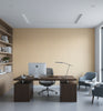 Orvieto Honey Micro Basketweave Grasscloth Wallcovering | Fentucci - office room setting
