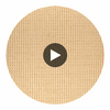 Orvieto Honey Micro Basketweave Grasscloth Wallcovering | Fentucci Circular Swatch | DW
