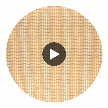 Orvieto Honey Micro Basketweave Grasscloth Wallcovering | Fentucci Circular Swatch | DW