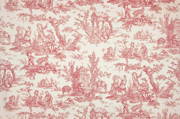 Satin coutances positif Rouge | Pierre Frey