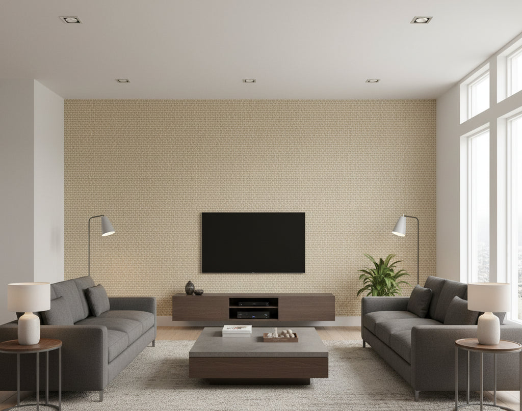 Pacific PaperWeave Grass - living room room setting