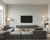 Pacific PaperWeave Grass Taupe - living room room setting