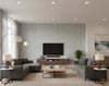 Pacific PaperWeave Grass Sky Blue | Phillipe Romano - living room room setting