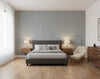 Pacific PaperWeave Grass Blue | Phillipe Romano - bedroom room setting