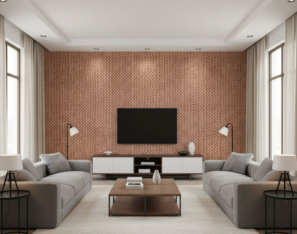 Pacific Paper Weave Grass | Phillipe Romano - living room room setting