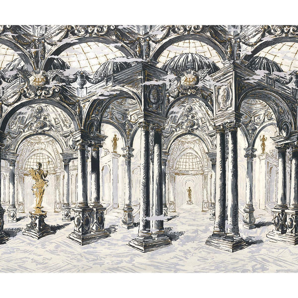 Palazzo 4 Panel Set - Antique Blue Wallcovering | Backdrop