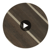 Palazzo Lane - Wood & Metal Chevron | Hollywood Wallcoverings Circular Swatch | Hollywood Wallcoverings