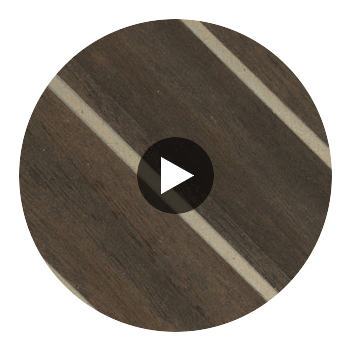Palazzo Lane - Wood & Metal Chevron | Hollywood Wallcoverings Circular Swatch | Hollywood Wallcoverings