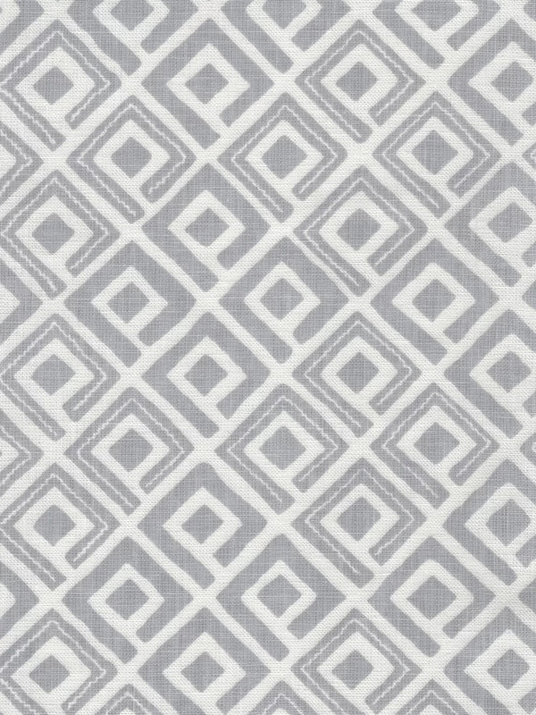 Pale Gray on White Linen Wallcoverings | Alan Campbell
