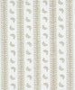 Montclair Stripe, Pale Greige on White Linen
