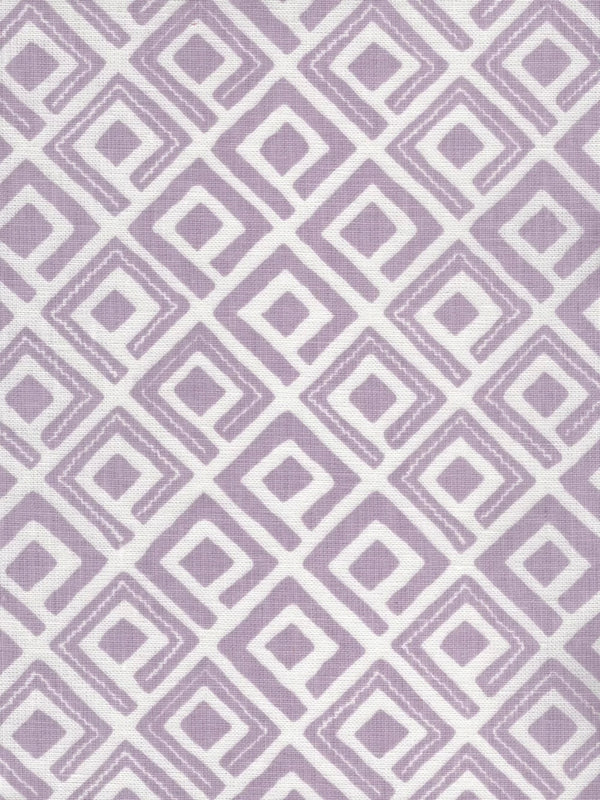Pale Lavender on White Linen Wallcoverings | Alan Campbell