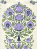 Pale Lavender Pale Green on Ivory