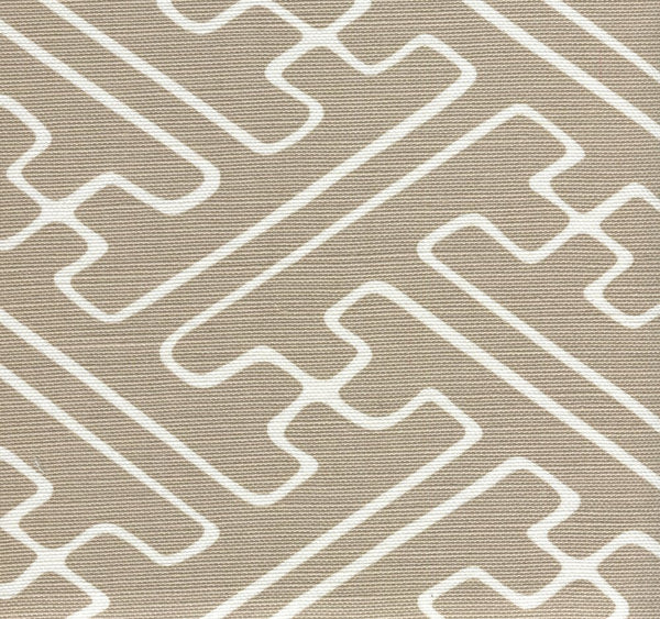 Pale Taupe on White Wallcoverings | Alan Campbell