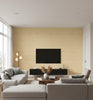Palermo Wheat Coarse Grasscloth Wallcovering | Fentucci - living room room setting